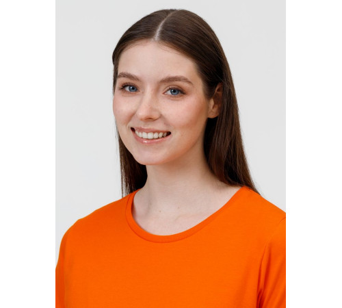 Футболка женская E190 оранжевая