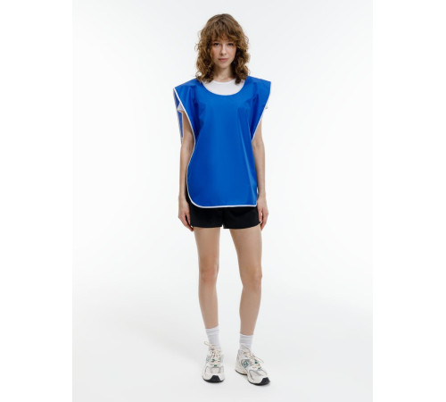 Манишка Member, синяя с белым