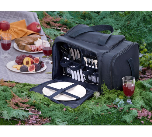 Набор для пикника Campello на 4 персоны, темно-синий