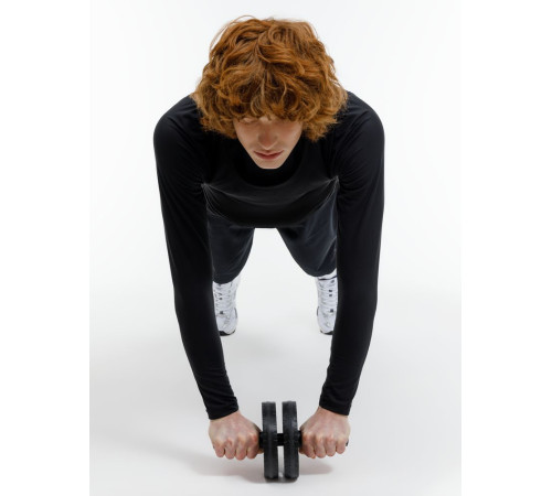 Ролик для пресса с ковриком Presswork, черный