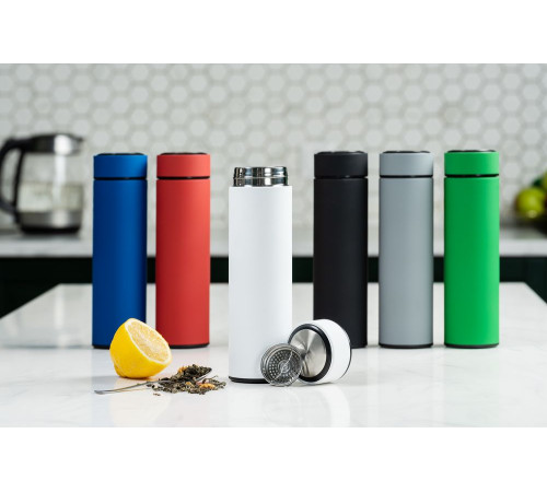 Термос с ситечком Percola, черный