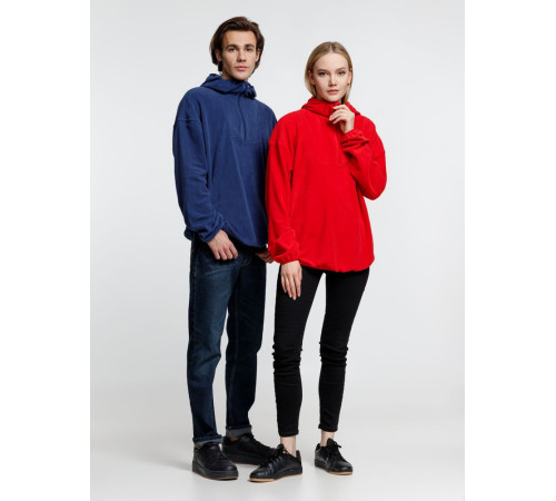 Анорак флисовый унисекс Fliska, темно-синий