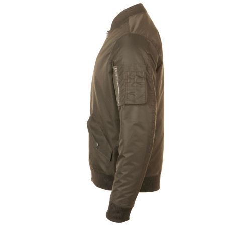 Куртка бомбер унисекс Rebel, коричневая