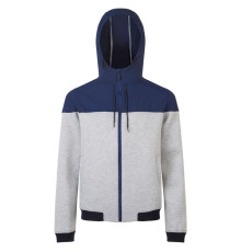 Куртка унисекс Voltage, серый меланж с темно-синим