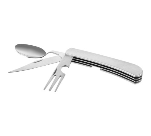 Походный складной столовый прибор Campsite Fold, стальной