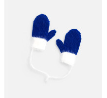 Подвеска на елку «Вьюжка», варежки, синяя