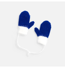 Подвеска на елку «Вьюжка», варежки, синяя