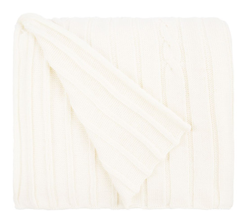 Плед Tressa, белый (молочный)