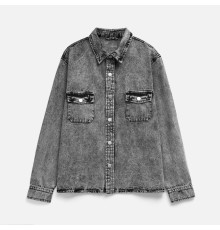 Куртка джинсовая O3, серая