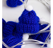 Гирлянда Cosy Poms, синяя