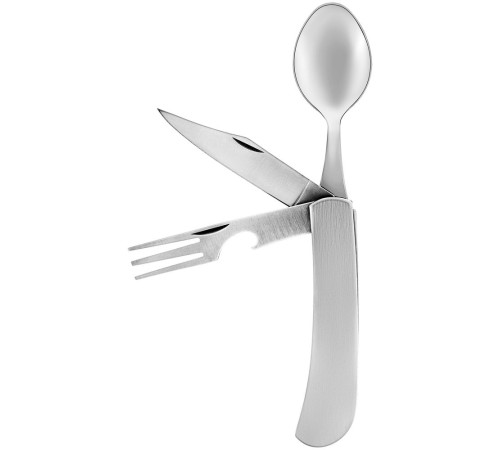 Походный складной столовый прибор Campsite Fold, стальной