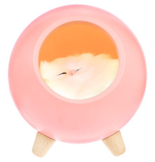 Беспроводная лампа-колонка Right Meow, розовая