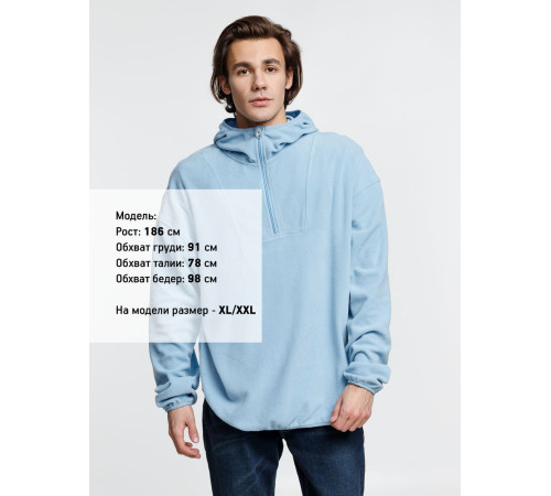 Анорак флисовый унисекс Fliska, голубой