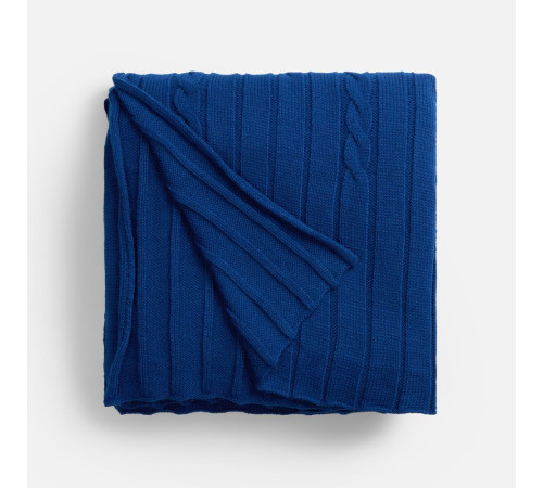 Плед Tressa, темно-синий (кобальт)