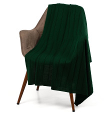 Плед Bambolay, темно-зеленый