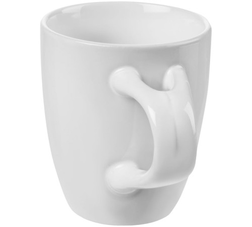 Кофейная кружка Pairy с ложкой, белая с красной