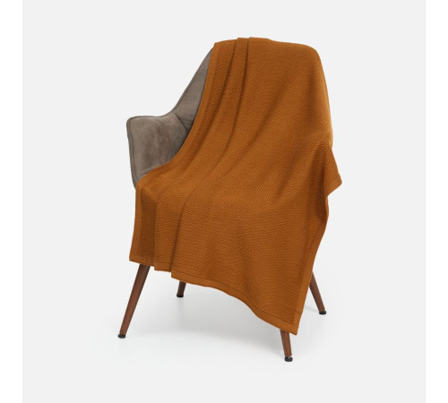 Плед Ornato, оранжевый (светлое золото)