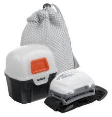 Многофункциональный светодиодный фонарь Klar, серый