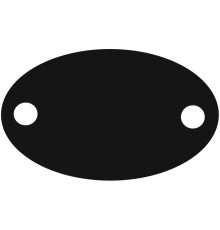 Шильдик металлический Alfa Oval, черный