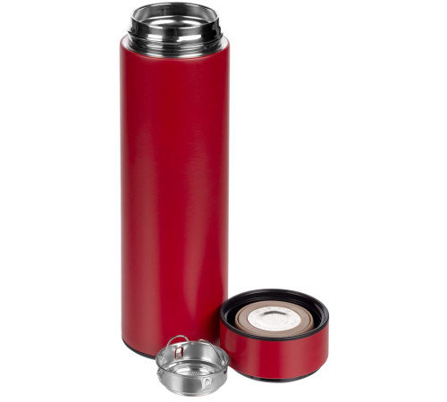 Смарт-бутылка с заменяемой батарейкой Long Therm, красная