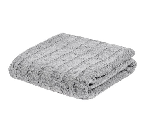 Плед Trenza, светло-серый