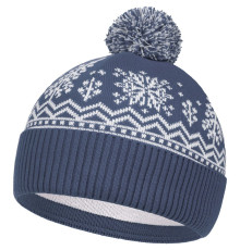 Шапка Elnik, серая с молочно-белым