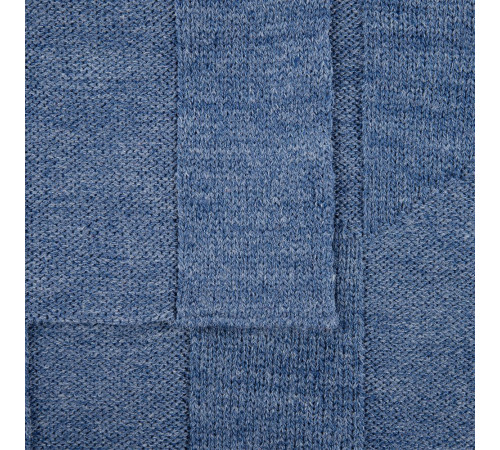 Плед Rombus, синий меланж (джинс)