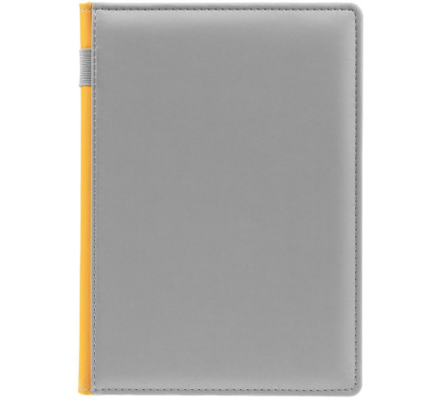 Ежедневник Spain Shall на заказ, недатированный, серый с желтым