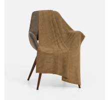 Плед Locus Solus, коричнево-бежевый меланж