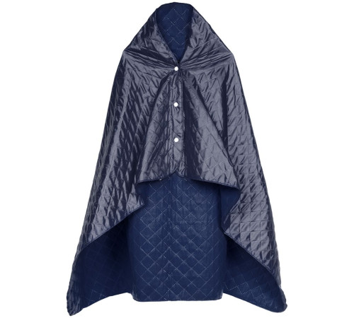 Плед-пончо для пикника SnapCoat, синий