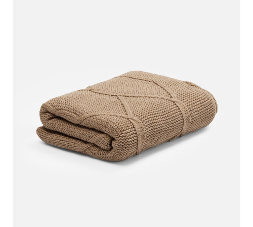 Плед Curve Verve, бежевый меланж