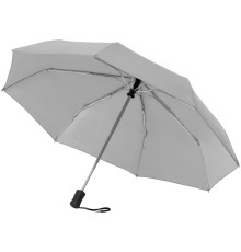 Зонт складной Manifest со светоотражающим куполом, серый