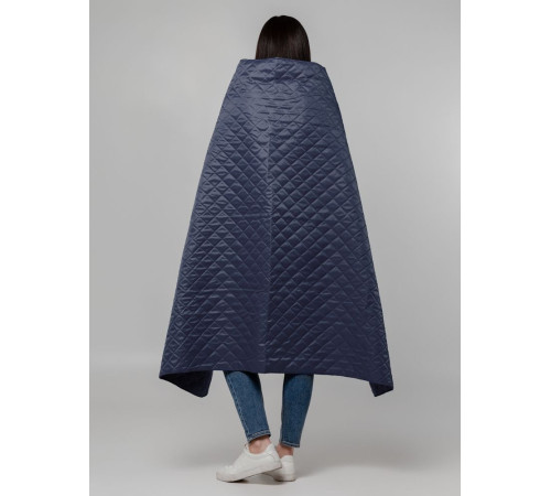 Плед-пончо для пикника SnapCoat, синий