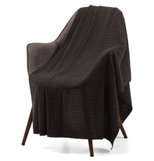 Плед Slumberland, коричневый меланж