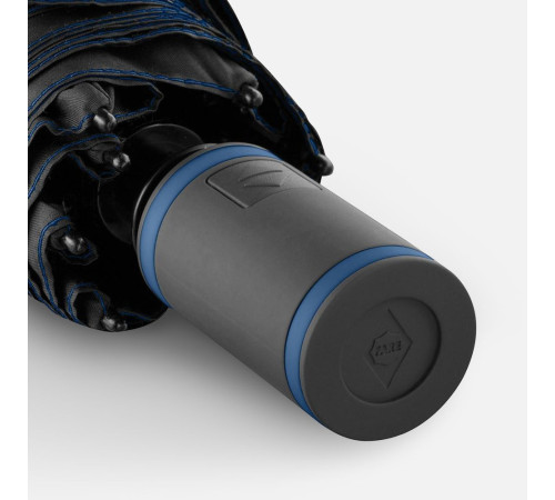 Зонт складной AOC Mini с цветными спицами, темно-синий