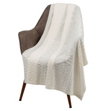 Плед Snippet, молочно-белый