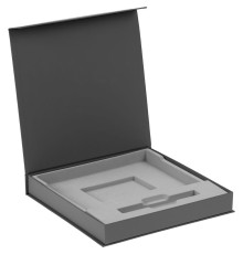 Коробка Memoria с ложементом под ежедневник и ручку, ver. 2, серая