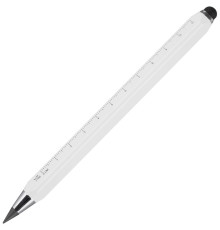 Вечный карандаш Quarta со стилусом и уровнем, белый