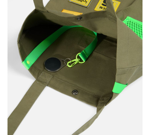 Застежка-карабин Snap Hook, M, желтый неон