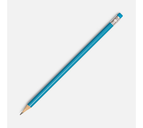 Карандаш простой Hand Friend с ластиком, голубой
