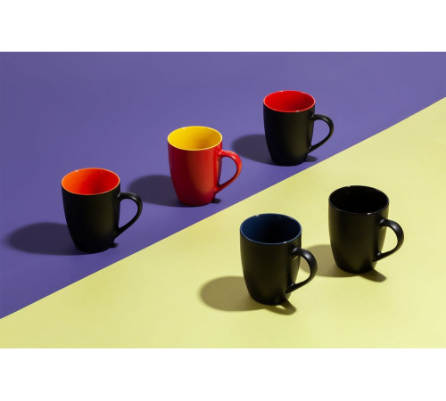 Кружка Bright Tulip, матовая, черная