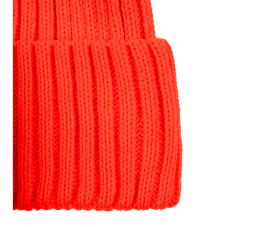 Вязаная шапка с козырьком Peaky, красная (кармин)