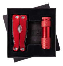 Набор Handmaster: фонарик и мультитул, красный