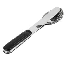 Набор походных столовых приборов Campsite, черный