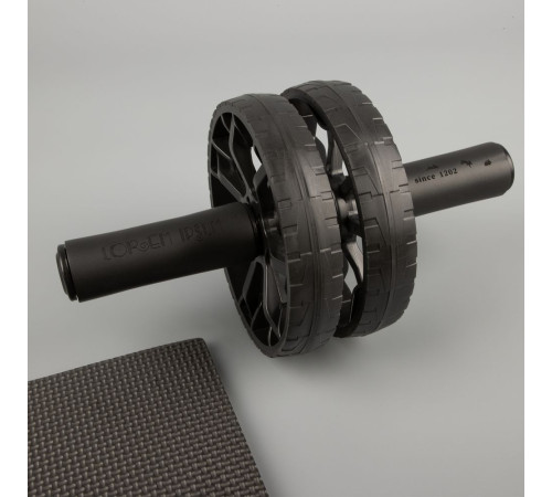 Ролик для пресса с ковриком Presswork, черный