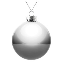 Оформительский шар Finery, 10 см, глянцевый серебристый