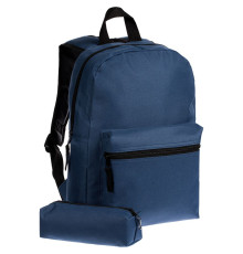 Детский рюкзак Base Kids с пеналом, темно-синий