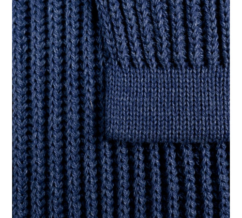 Плед Shirr, темно-синий (сапфир)