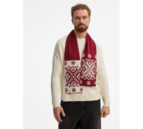 Шарф Wintertude M, красный с белым