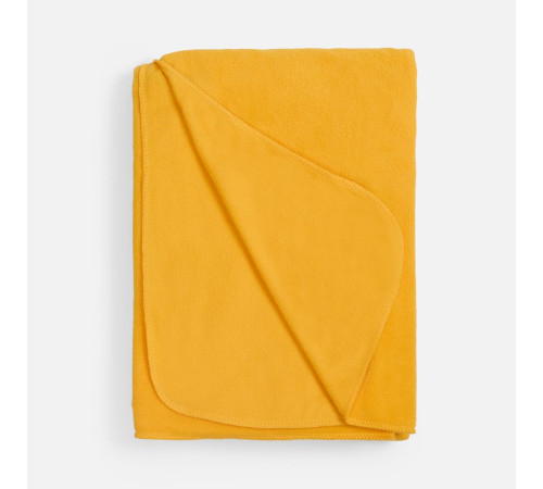 Флисовый плед Warm&Peace, желтый